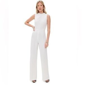 Black Halo Corrine Draped Bodice Wide Leg Jumpsuit In Sugar